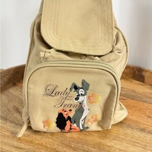 Disney Lady and the Tramp Mini Backpack Canvas Bag
